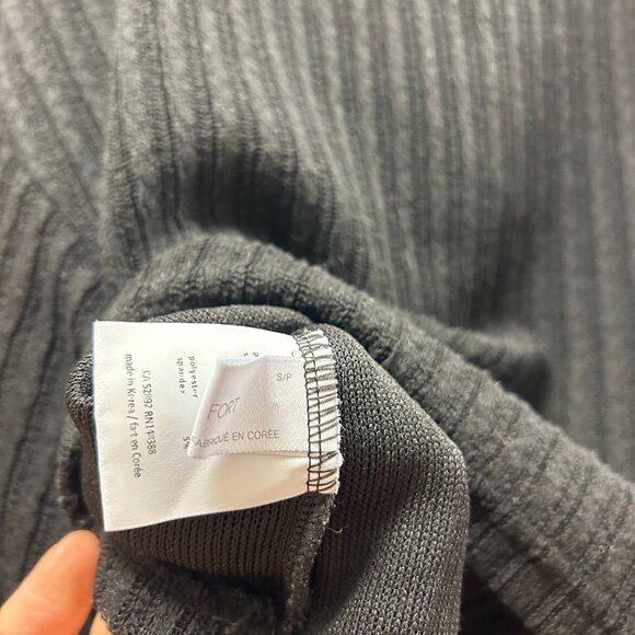 OAK + FORT Cropped Turtleneck Sweater Black - Picture 5 of 9